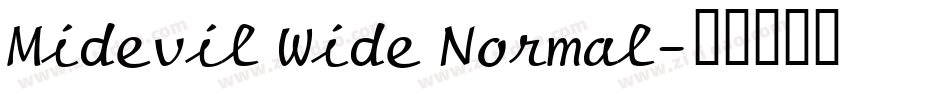 Midevil Wide Normal字体转换